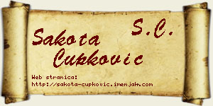 Šakota Čupković vizit kartica